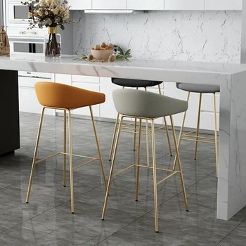 Столове за трапезария с високо съдържание на злато, луксозни индивидуални дизайнерски кухненски столове в скандинавски стил, модерен шезлонг Pliante, мебели за дома MQ50KT