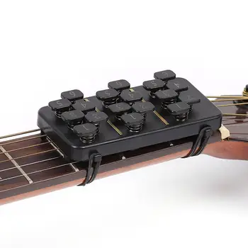 Тренажор за китарни акорди с 18 бутона система на обучение гитарным аккордам инструмент помощ в практиката Инструменти и аксесоари
