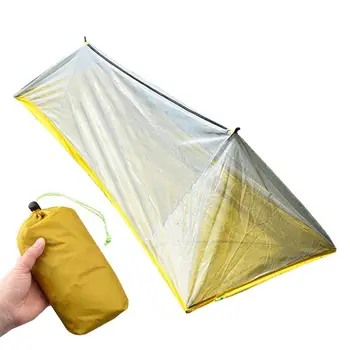 Туристическа палатка за един човек, лесно преносима мрежа палатка за катерене, малка палатка за туризъм на открито, инструмент за пътуване, директна доставка