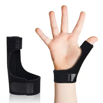 Удобна гума за палеца, выпрямляющая скоба за пръсти, без деформация, силната подкрепа, защита от фрактури на пръстите, възстановяване след травми