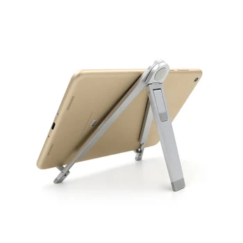Универсална поставка за телефон, алуминиеви преносим метален сгъваем държач за стена за iPad Air Mini за iPhone, планина за таблет, настолна стойка