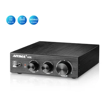 Усилвател AIYIMA Audio A06 TDA7498E дайте воля на силата на вашия домашен аудио с 2.0-канальным стереоусилителем Hi-Fi 160Wx2