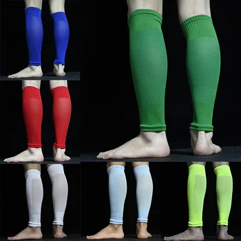 Футболни чорапи без крака футболни професионални защитни щитове за пищяла, дишащи фиксирани гамаши, опаковка за защита на пищяла