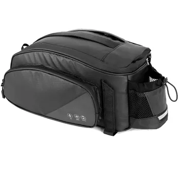 Чанта за задната част на багажник на велосипеда, Водоустойчив светоотражающая чанта за велосипед, Мотор и чанта за носене на гърба на стелажи за съхранение на задната седалка с пагон
