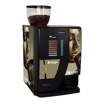 висококачествен нов автомат за приготвяне на чай и кафе с монетоприемником desgin zanussi смлян грис