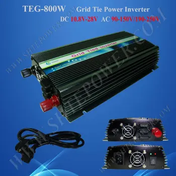 мрежов инвертор 800 W за слънчеви батерии dc 10,8-28 В променлив 110/220v мрежа инвертор